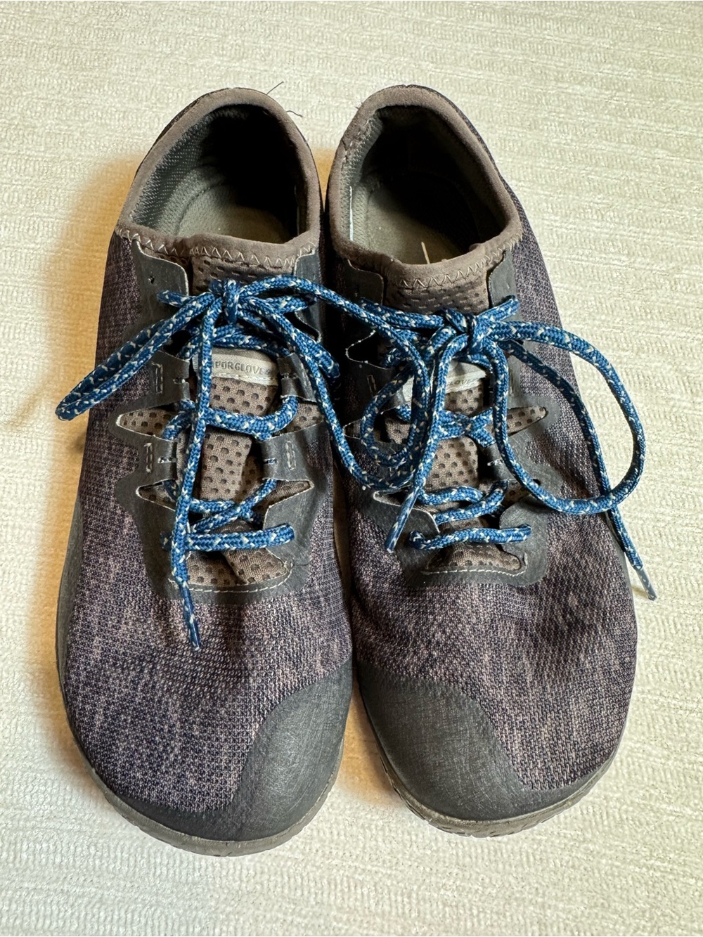 Merrell Men's Gray Knit Athletic Sneakers with Neutral Trim